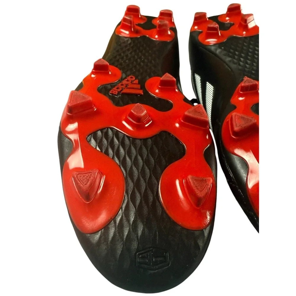 ADIDAS 12.5 Mens Soccer Cleats Black White Red FG Lace Up SGC753002